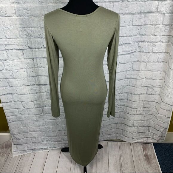 Julietta New bodycon longsleeve crewneck maxi dress size medium women - Picture 7 of 8